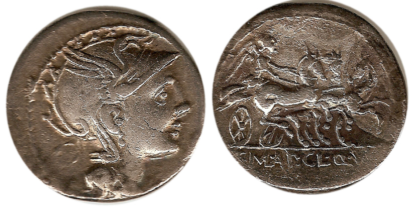 Denario  Roma 111-110 a.C.